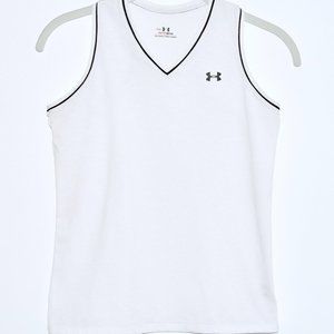 Under Armour Heatgear V-Neck Sleveless Racerback Tank Top - Large